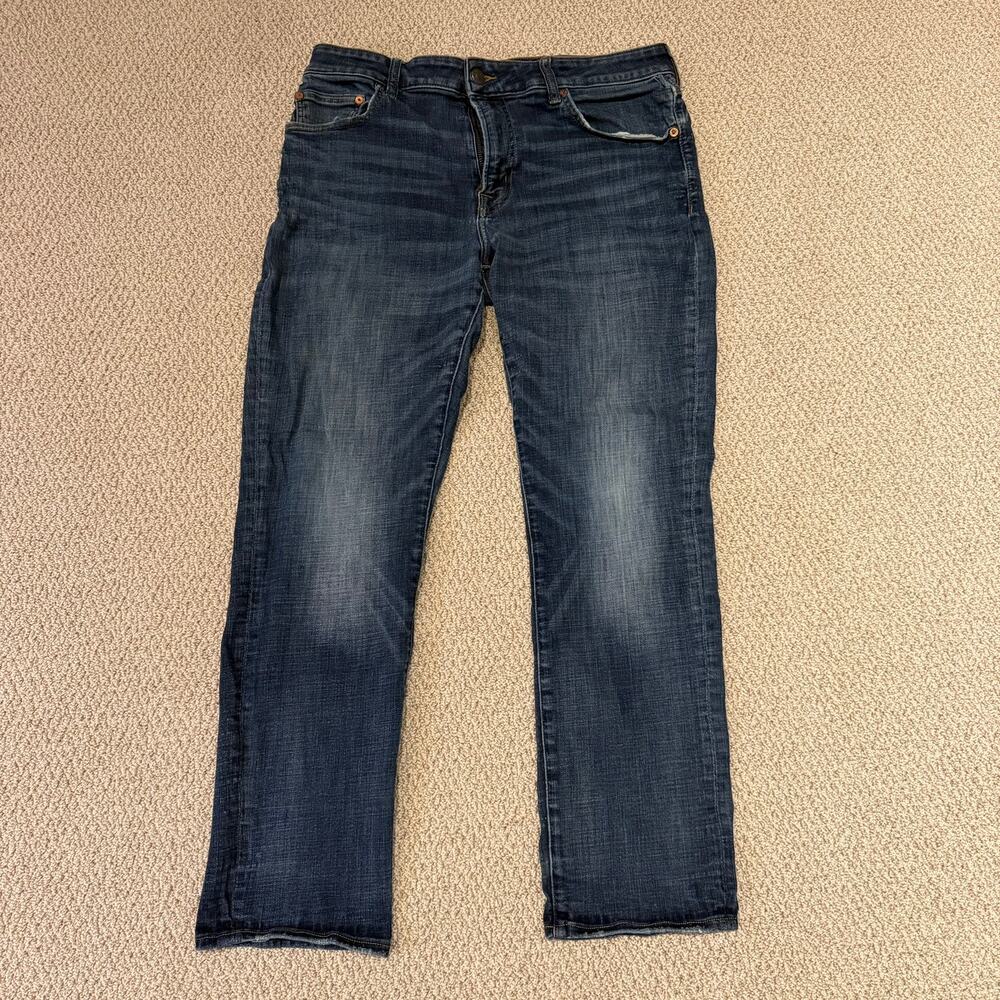 American Eagle Next Level Flex Slim Straight Jeans Mens 36x30 Dark Wash